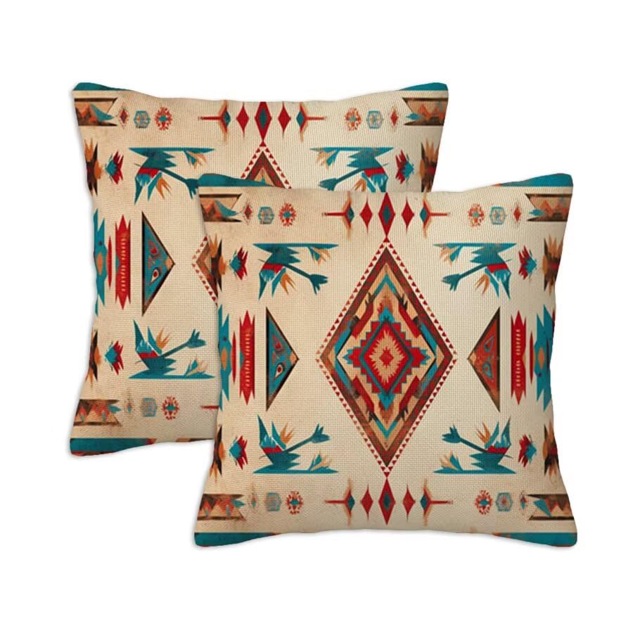Housse de coussin extérieur 60x60 cm bohème imperméable pour sublimer votre jardin en été