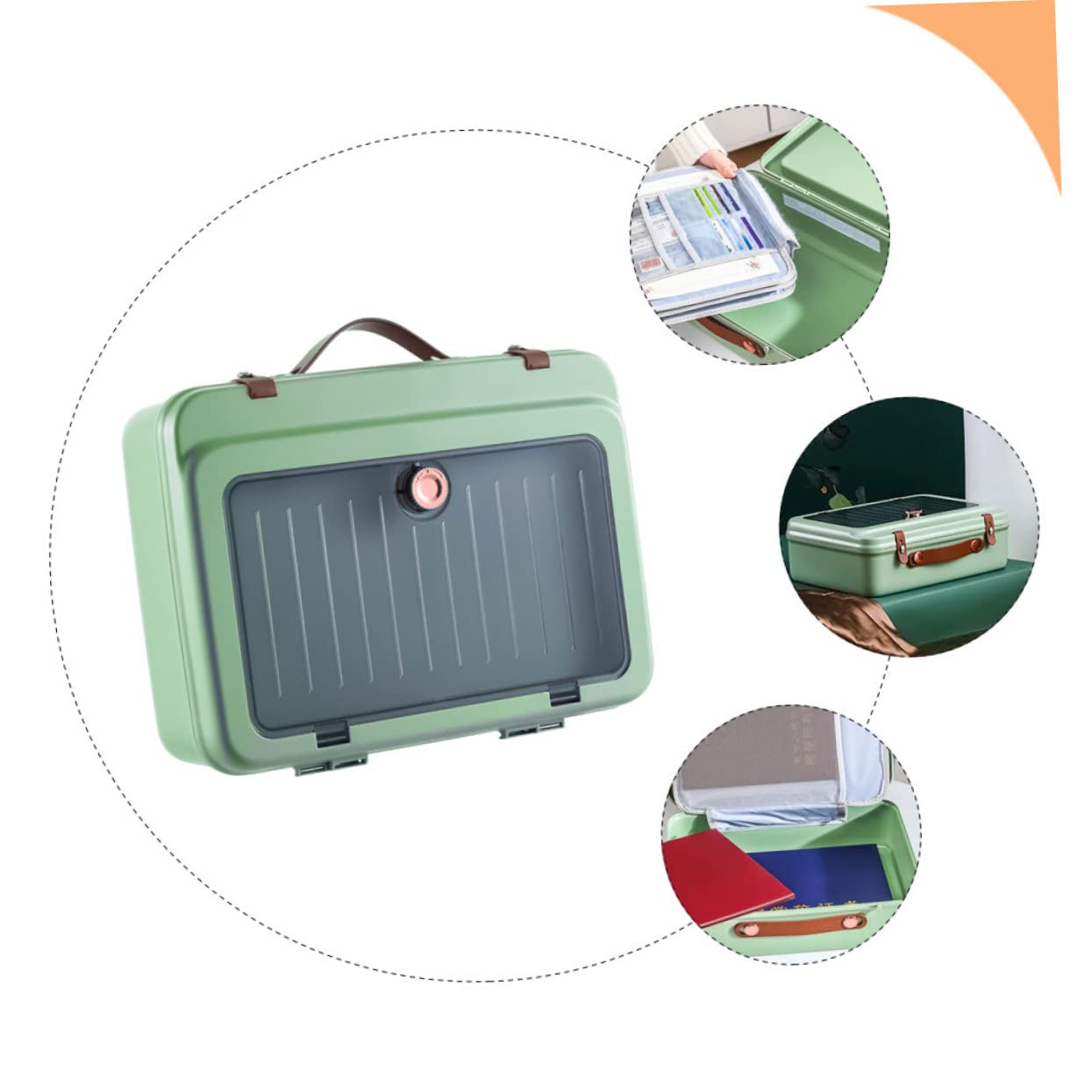 BESPORTBLE Tragbarer Dokumentenorganizer mit Mehrschicht Design Große Kapazität für Reisepass und Zertifikate Praktisch für Büro und Zuhause