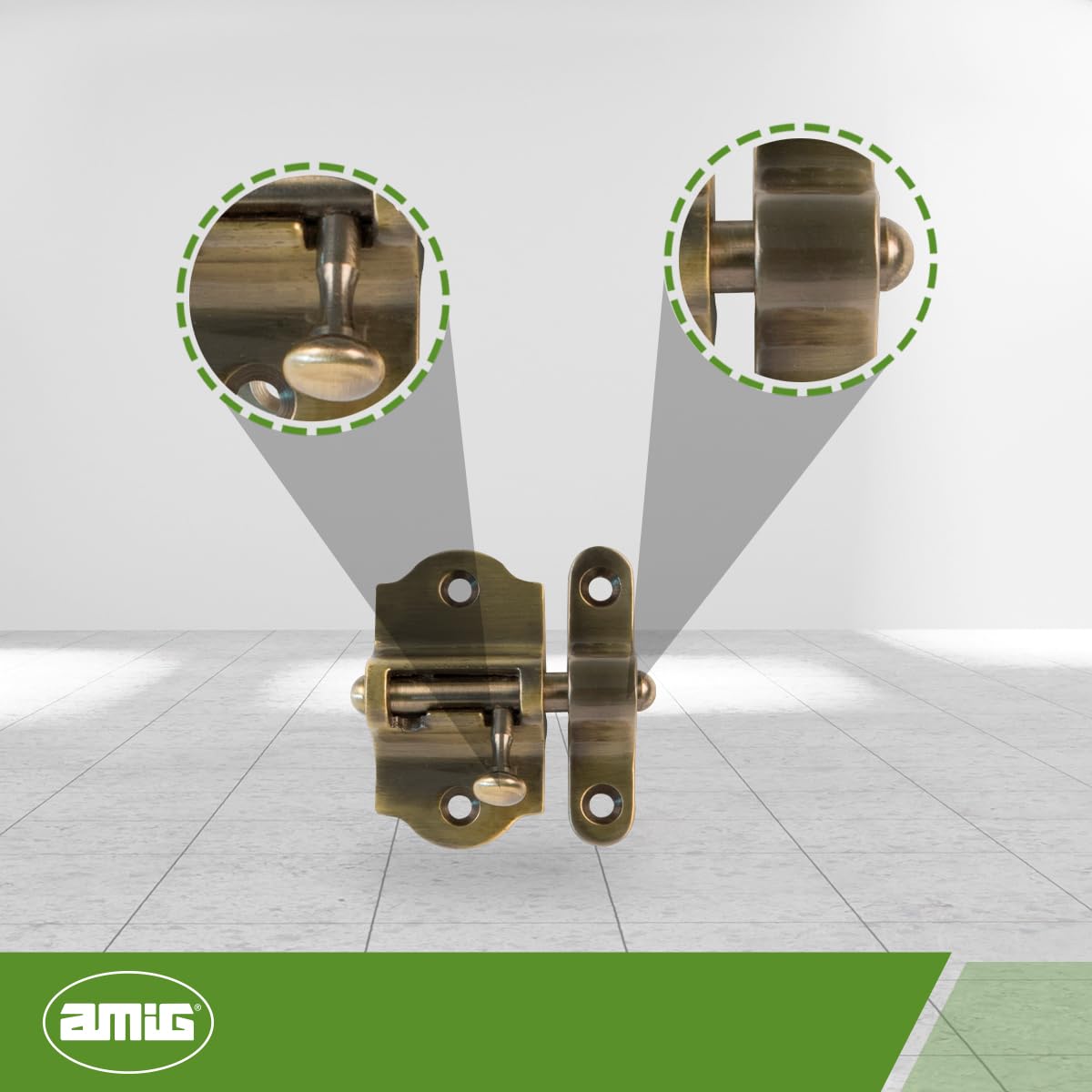 Amig - Pasador 720-50 laton cuero