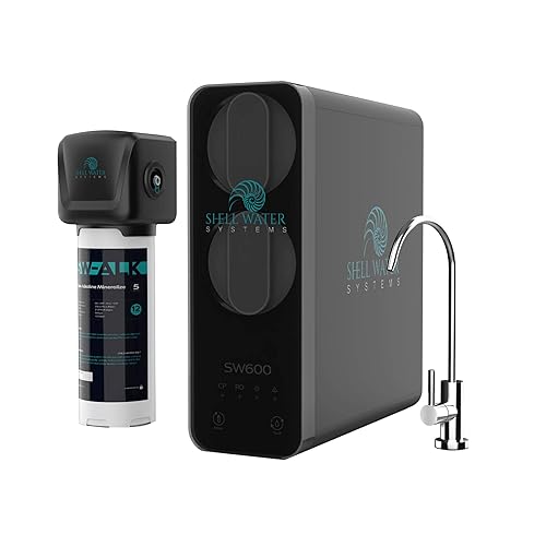 SW600 Shell Water System Osmosis inversa sin tanque con detección de fugas - flujo rápido, agua alcalina, minerales esenciales