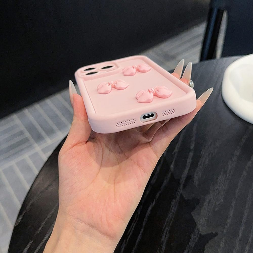 Amazon.co.jp: 3D ピンク キュート バタフライ シリコン ソフト フォン