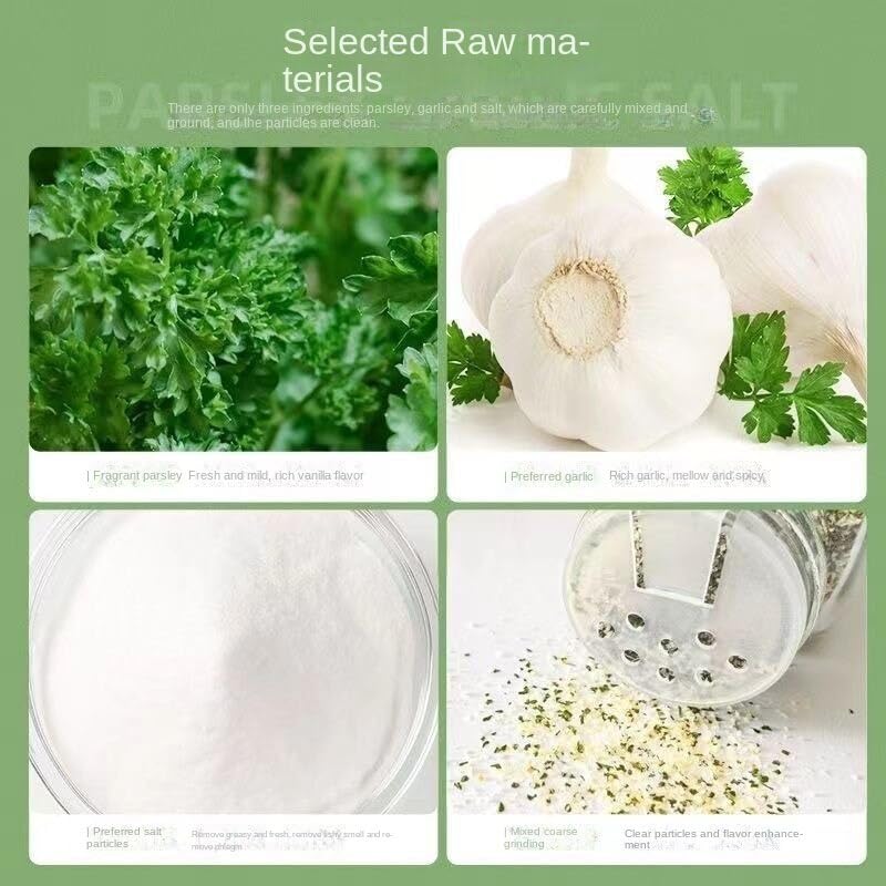 Miniatura 6 de Sabrosa sal sazonada con un toque de ajo, caja al por mayor de 3.88 onzas de condimento compuesto de ajo y perejil
