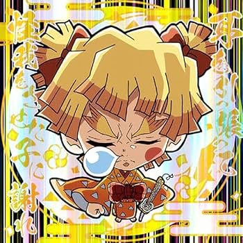 Amazon.co.jp: 【鬼滅8-07 我妻善逸 (スーパーレア) 】 にふぉる