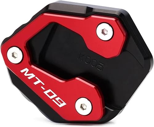 for YAMAHA MT-09 MT 09 MT09 SP 2021 2022 2023 Motorcycle Kickstand Foot Side Stand Extension Pad Support Plate Accessories (Size MT09 Red)