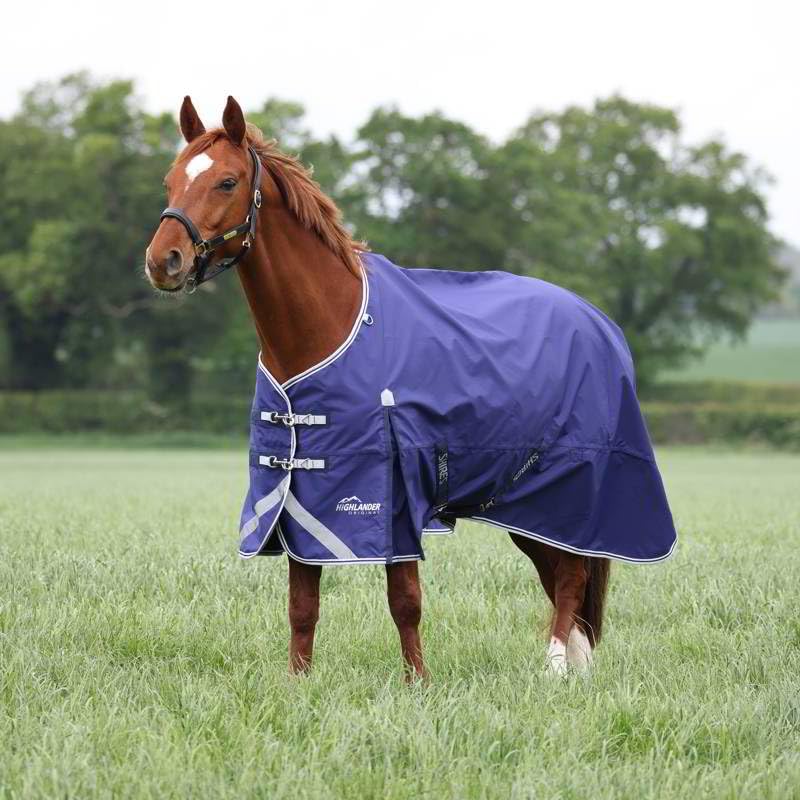 Shires Highlander Original 0g Lite Turnout Rug - Navy 5'3" / 63", Navy