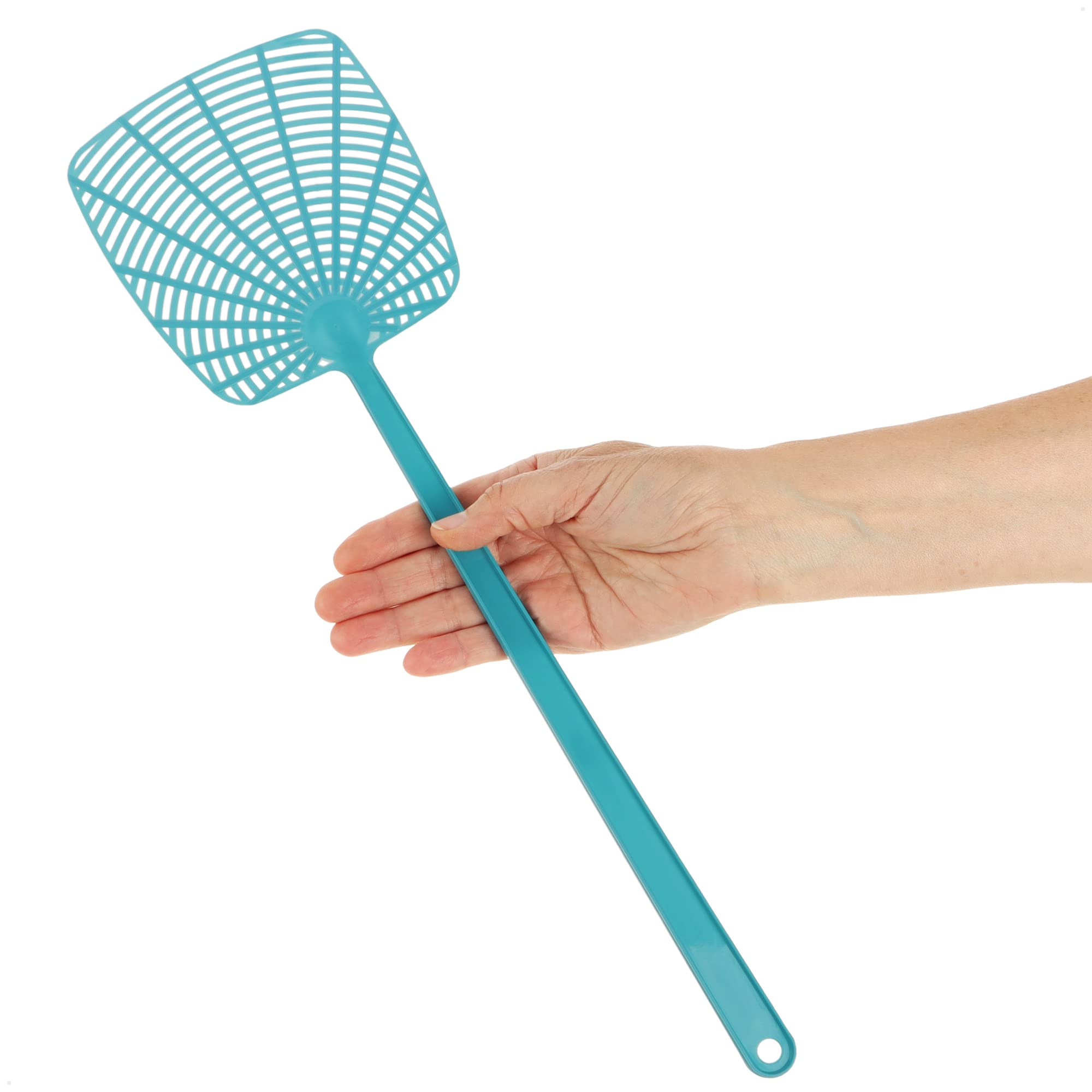 COM-FOUR® tapette à Mouches 6X en Plastique - insectifuge - antiparasitaire aux Couleurs Vives - Anti-Moustique léger et Flexible (06 pièces - 44,5 cm)