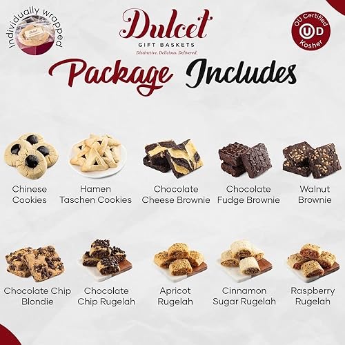 Miniatura 5 de Dulcet Gift Baskets Lata de galletas y brownie, deliciosos bocadillos de galletas recién horneados, gourmet de chocolate real, brownie, deliciosos