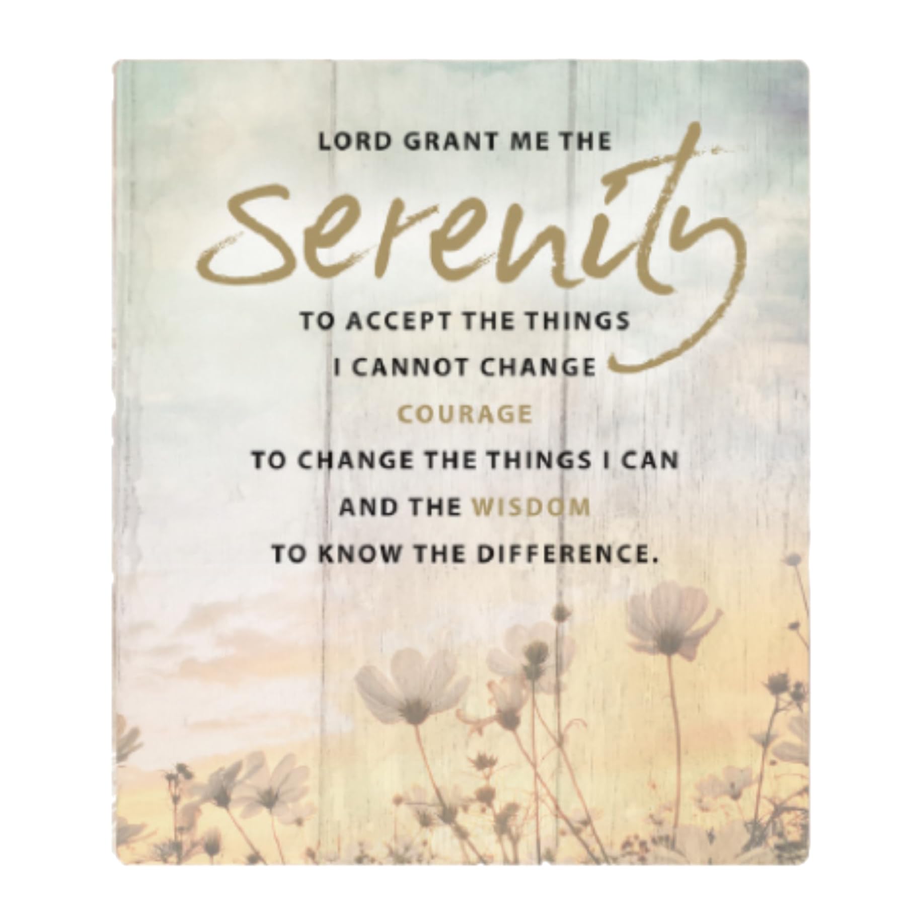 Widdle Gifts Serenity Prayer 2699 Porcelain Tile Plaque Hanging Or Free Standing 14Cm Sentiments Gift. Comes Boxed (Serenity Prayer 2699)