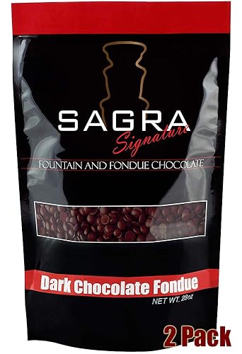 Fondue de chocolate oscuro Sagra 3.5 libras.