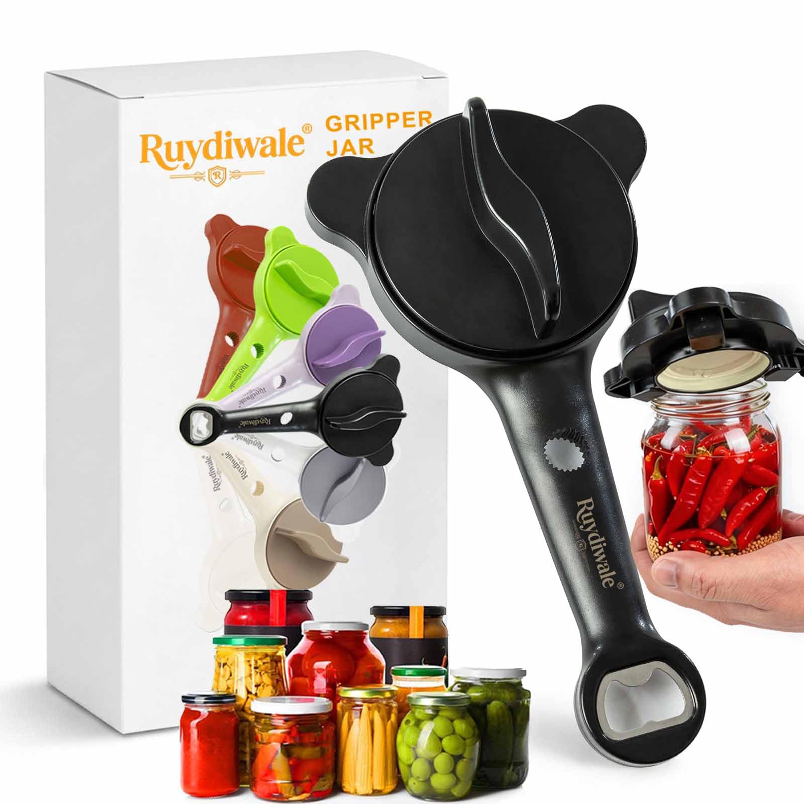 Ruydiwale 4-in-1 Adjustable Jar Opener