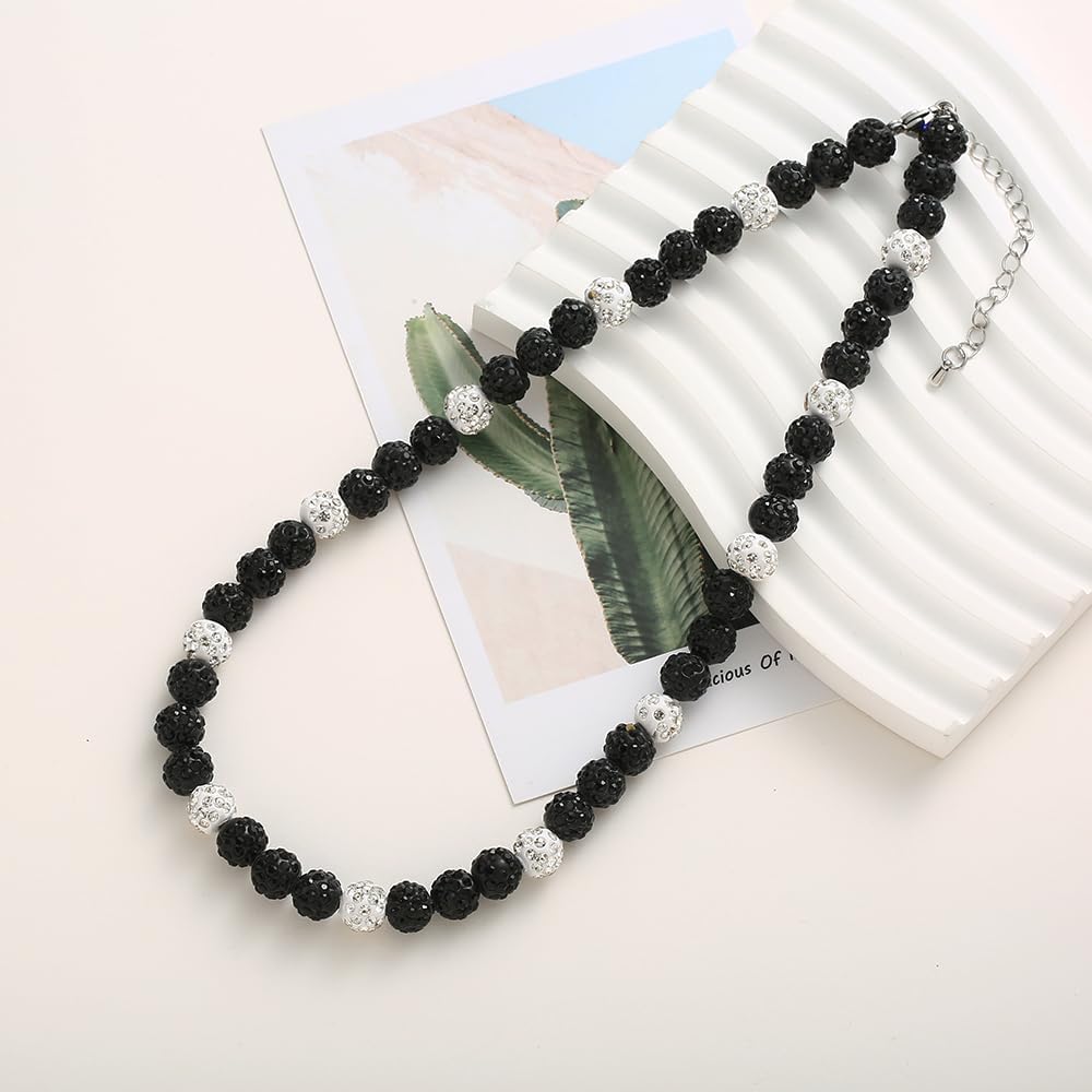 Baseball Necklace - Glitter Bling Clay Beaded Ice Collection Necklace for Men Boys Cool Gifts for Baseball Players Lovers - Image 4