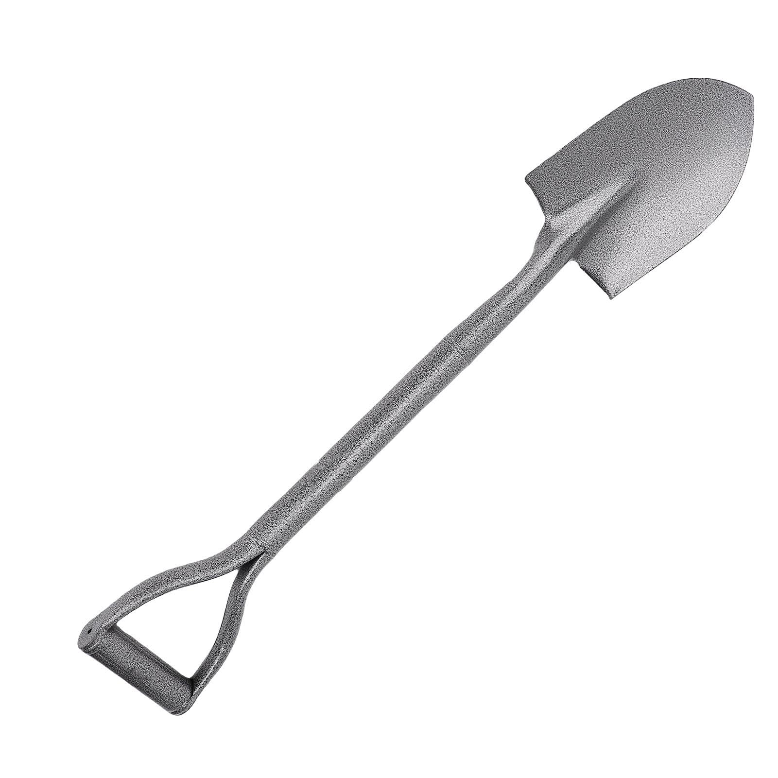 Zintegrowana łopata Wykonana w Całości z Metalu, łopata z rączką w Kształcie Litery D, Narzędzie do Kopania ze Stali Manganowej 76 Cm do Użytku na Kempingu, w Ogrodnictwie i Kopania na