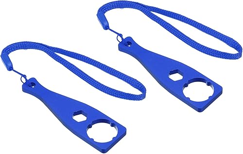 Miniatura 9 de PATIKIL Llave de tornillo para cámara, paquete de 2 unidades de aleación de aluminio para apretar la cámara, perno, tuerca de tornillo con cordón