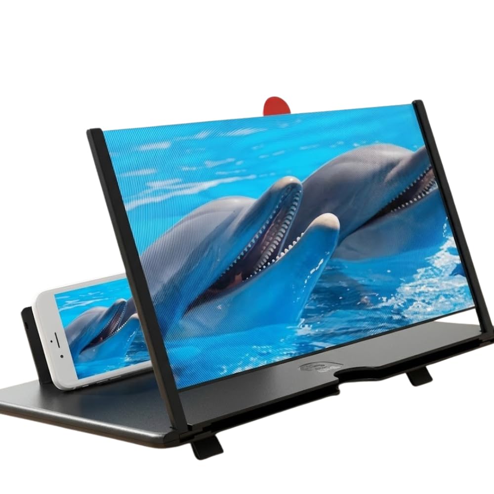 Drumstone (𝐒𝐩𝐞𝐜𝐢𝐚𝐥 𝟏𝟓 𝐘𝐞𝐚𝐫𝐬 𝐖𝐚𝐫𝐫𝐚𝐧𝐭𝐲) Large 3D HD Phone Screen Magnifier, Foldable Smartphone Display Amplifier Stand, Portable Mobile Screen Enlarger for Movies, Videos & Gaming-image-15