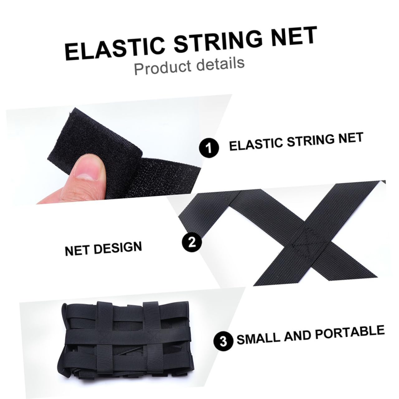MAGICLULU 2pièces Filet à Bagages Élastique Nylon pour Toit De Voiture Ou Véhicule Lot de Filets De Rangement pour Voiture