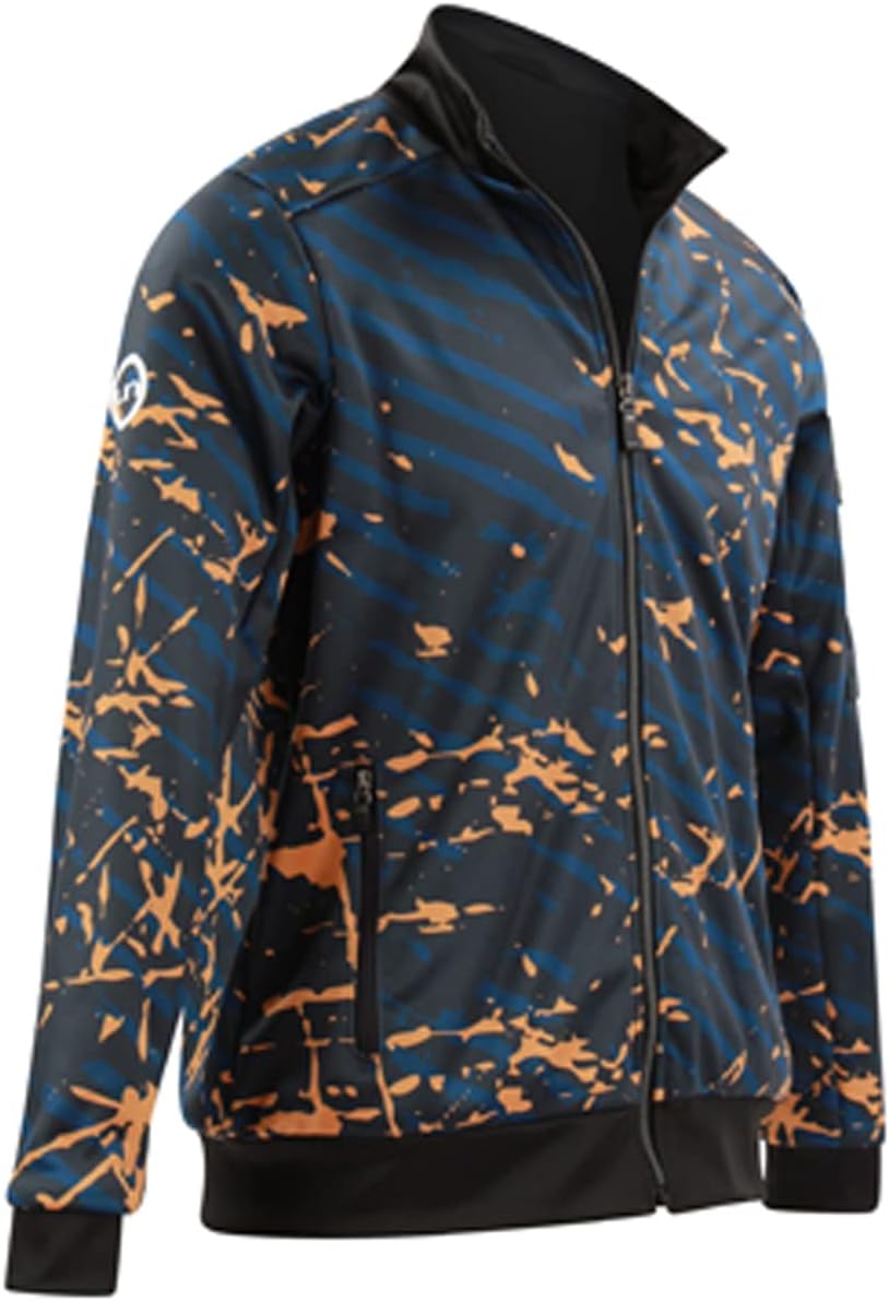 Men Lined Jacket - Black Camo