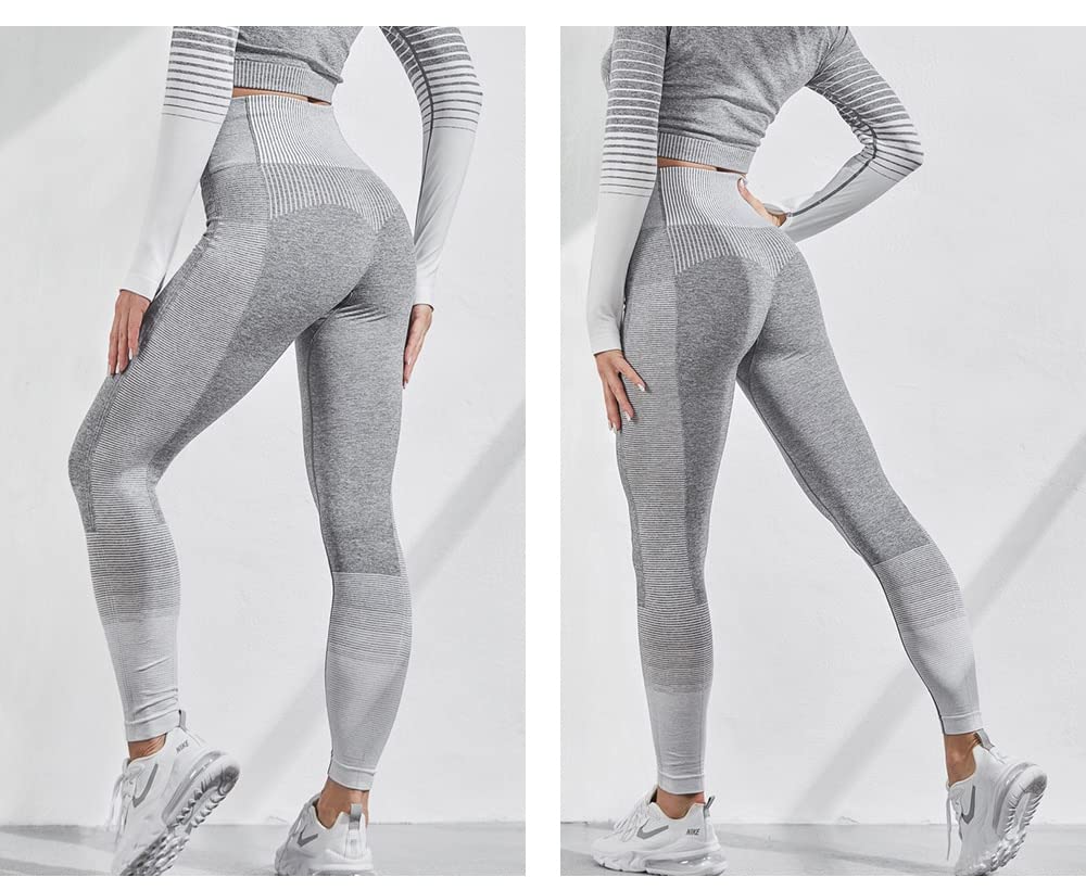 Legginsy damskie siłownia joga kobiety dzianinowe legginsy seksowne push up spodnie z wysokim stanem siłownia odzież sportowa bezszwowe legginsy trening
