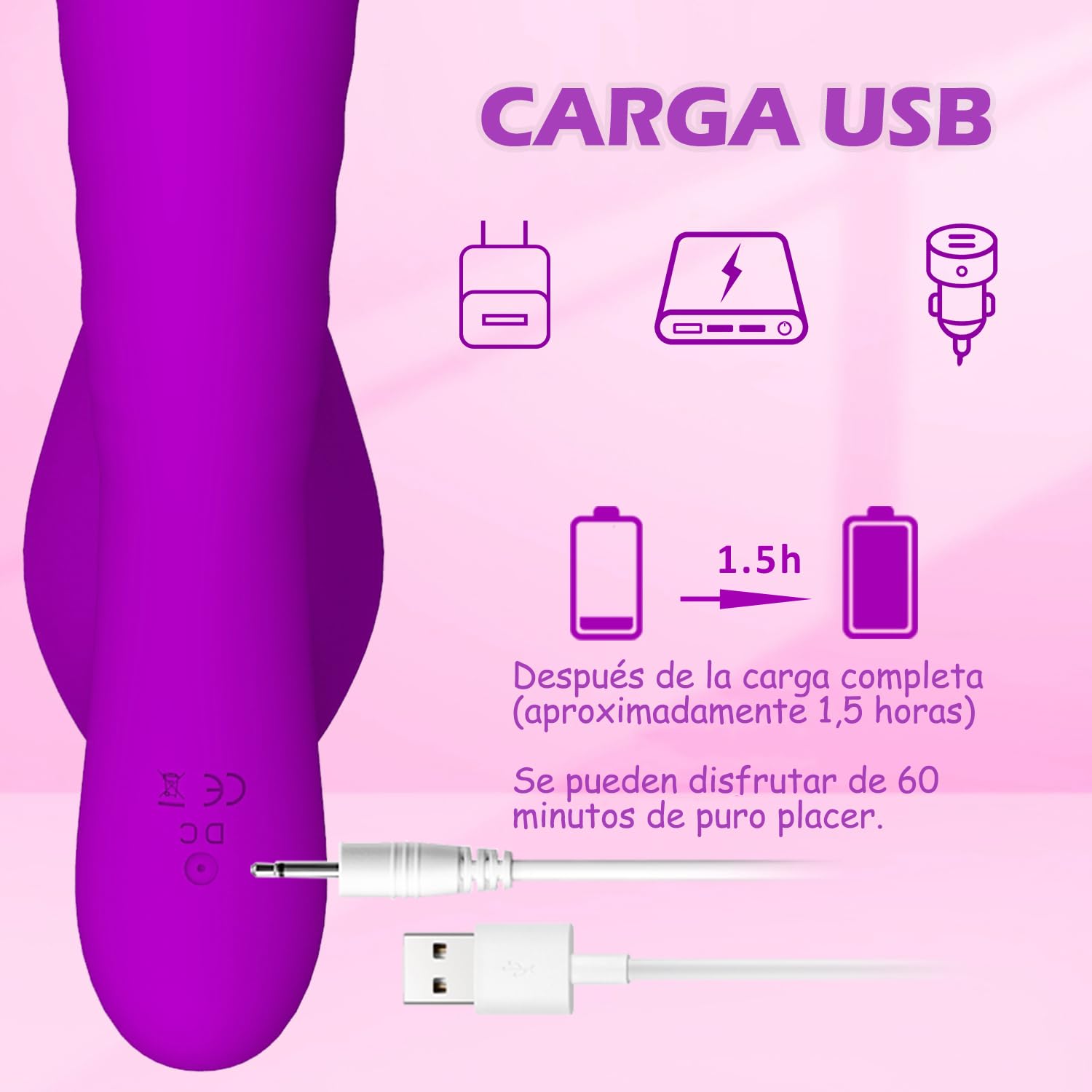 Masajeador de madera impermeable 10 modes
