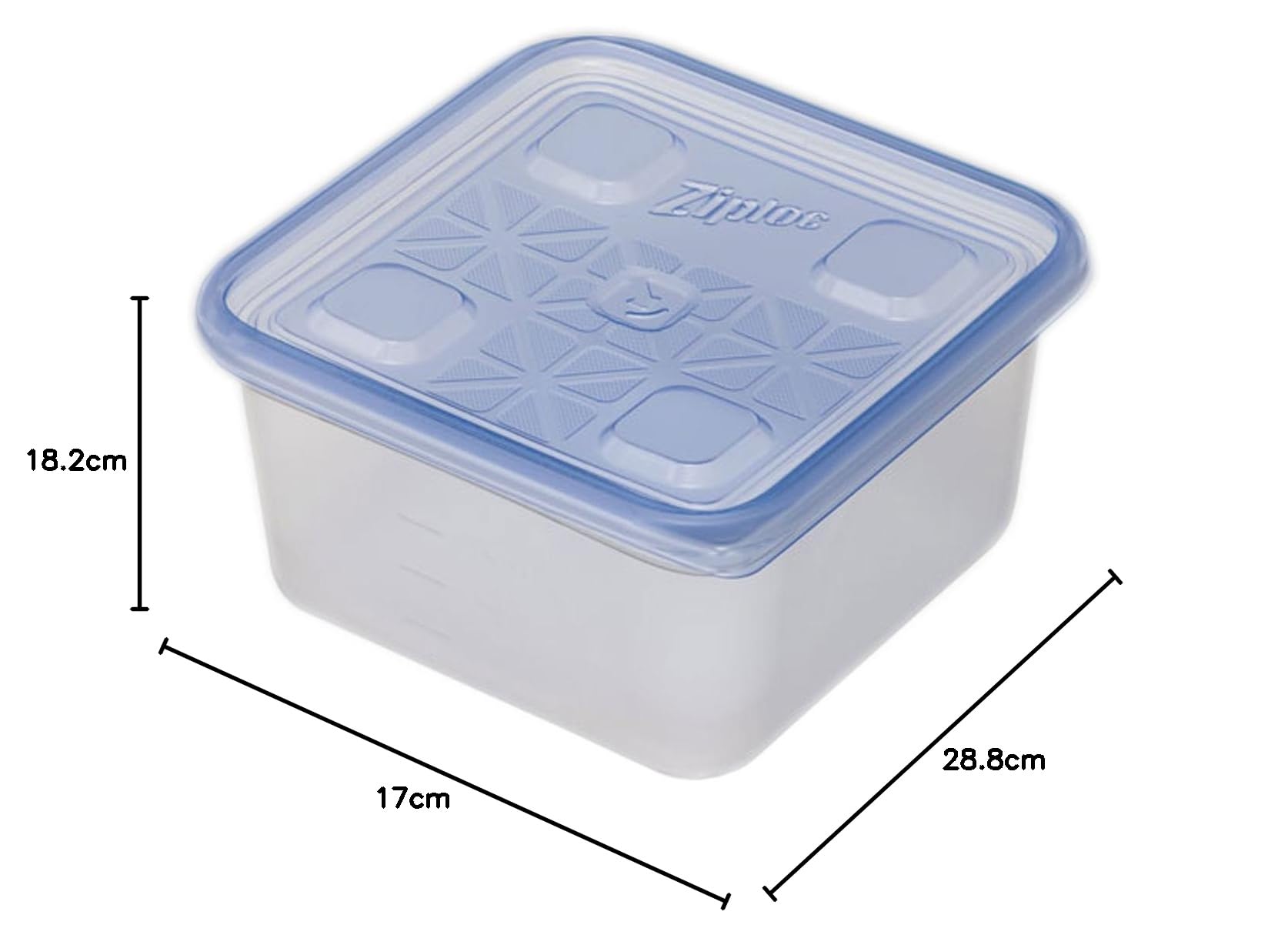 Amazon｜業務用 ziploc ジップロック コンテナー 正方形 1100mL