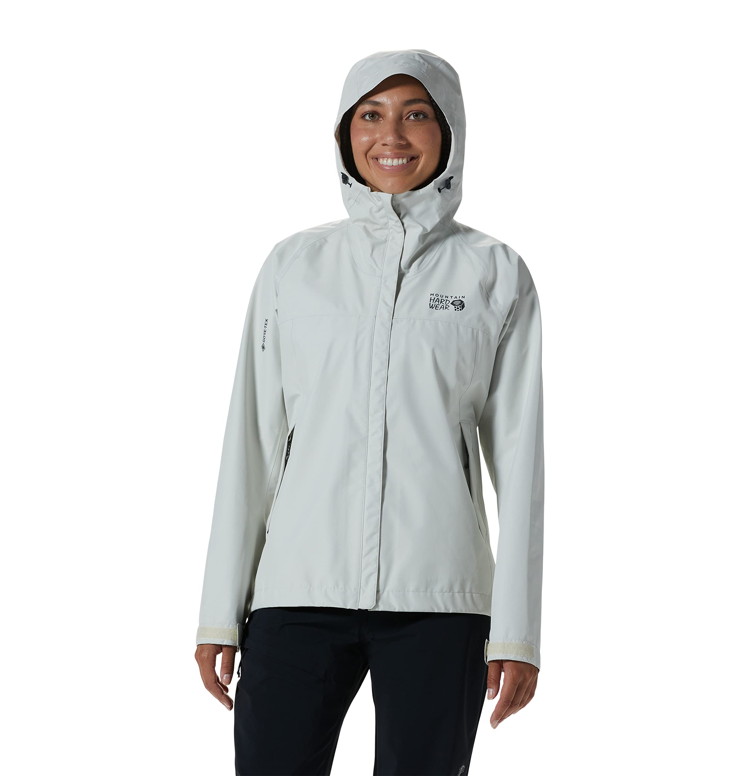Mountain Hardwear Women's Standard Exposure/2 Gore-Tex Paclite Jacket, Stone, Large