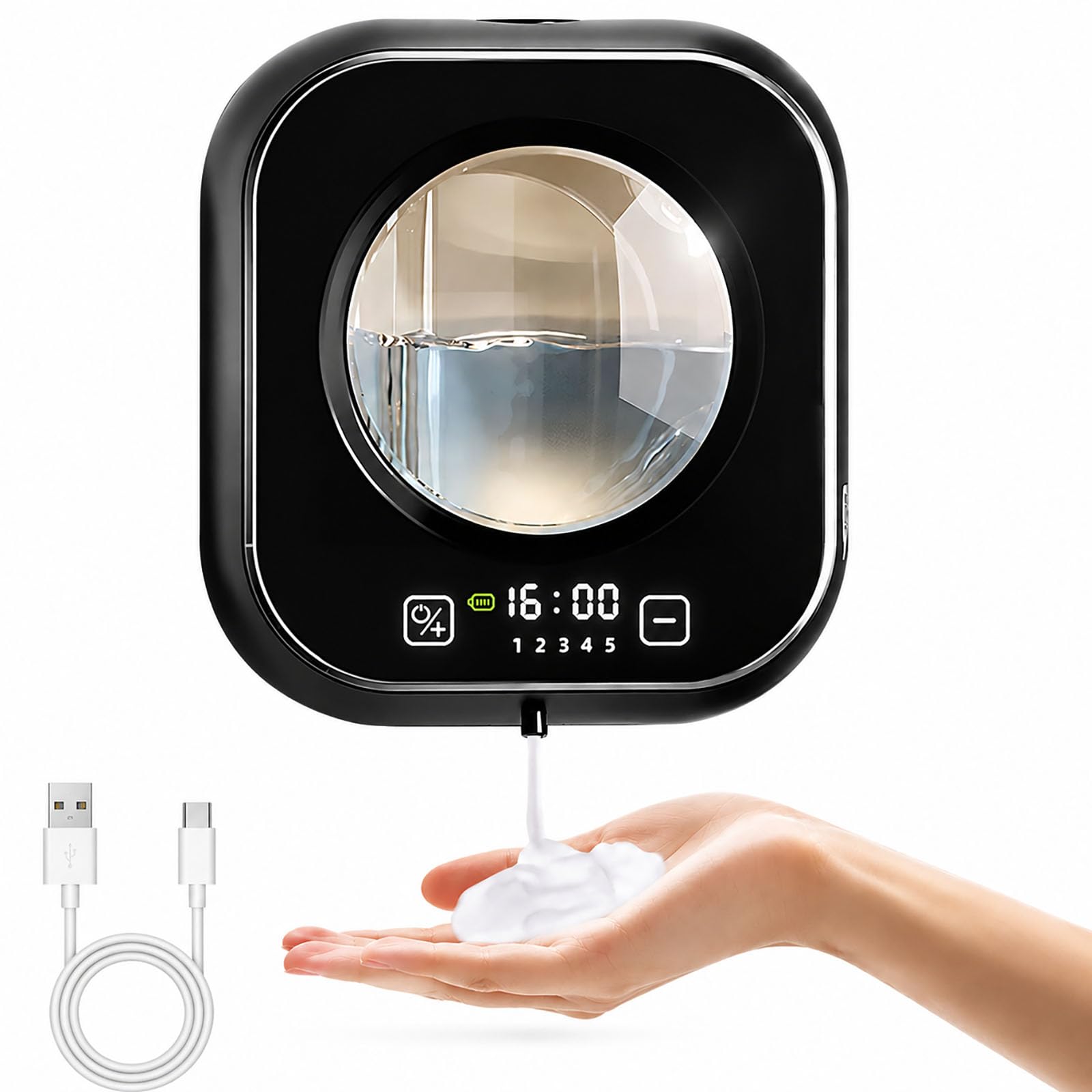 Dispensador automático de jabón sin Contacto de 320 ml, montado en la Pared
