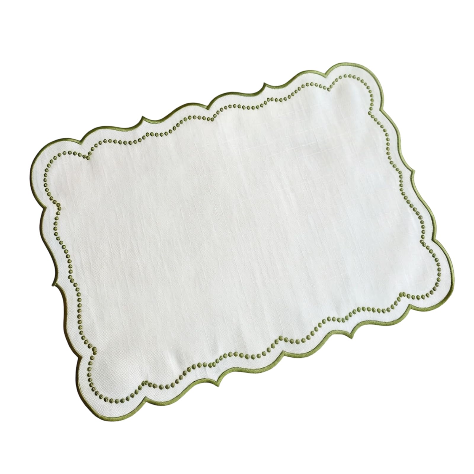 Premium Embroidery Table Placemat Stylish Rectangular Shape Place Mat for Home Decoration and Daily Meals Polyester Dining Table Mat