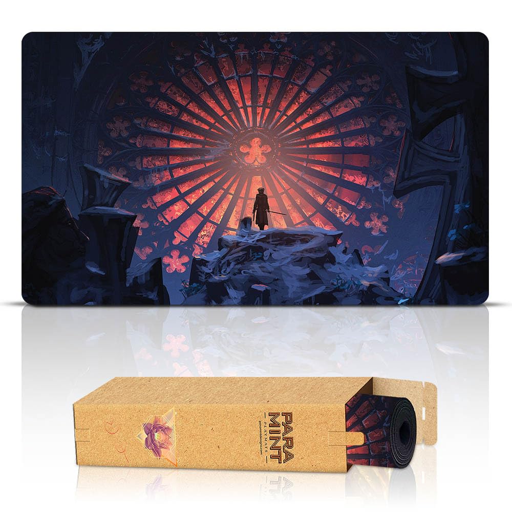 Ave Maria (Bordi cuciti) - Tappetino da Gioco MTG - Compatibile con Tappetino da Gioco Magic The Gathering - Gioca a MTG, YuGiOh, TCG - Disegni Originali
