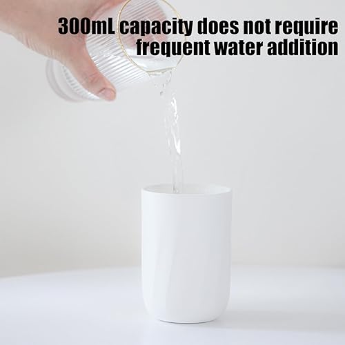 Miniatura 3 de Humidificador USB - Humidificador silencioso de niebla fría para dormitorio y oficina, plantas, fácil de limpiar, para el hogar y la oficina (blanco)
