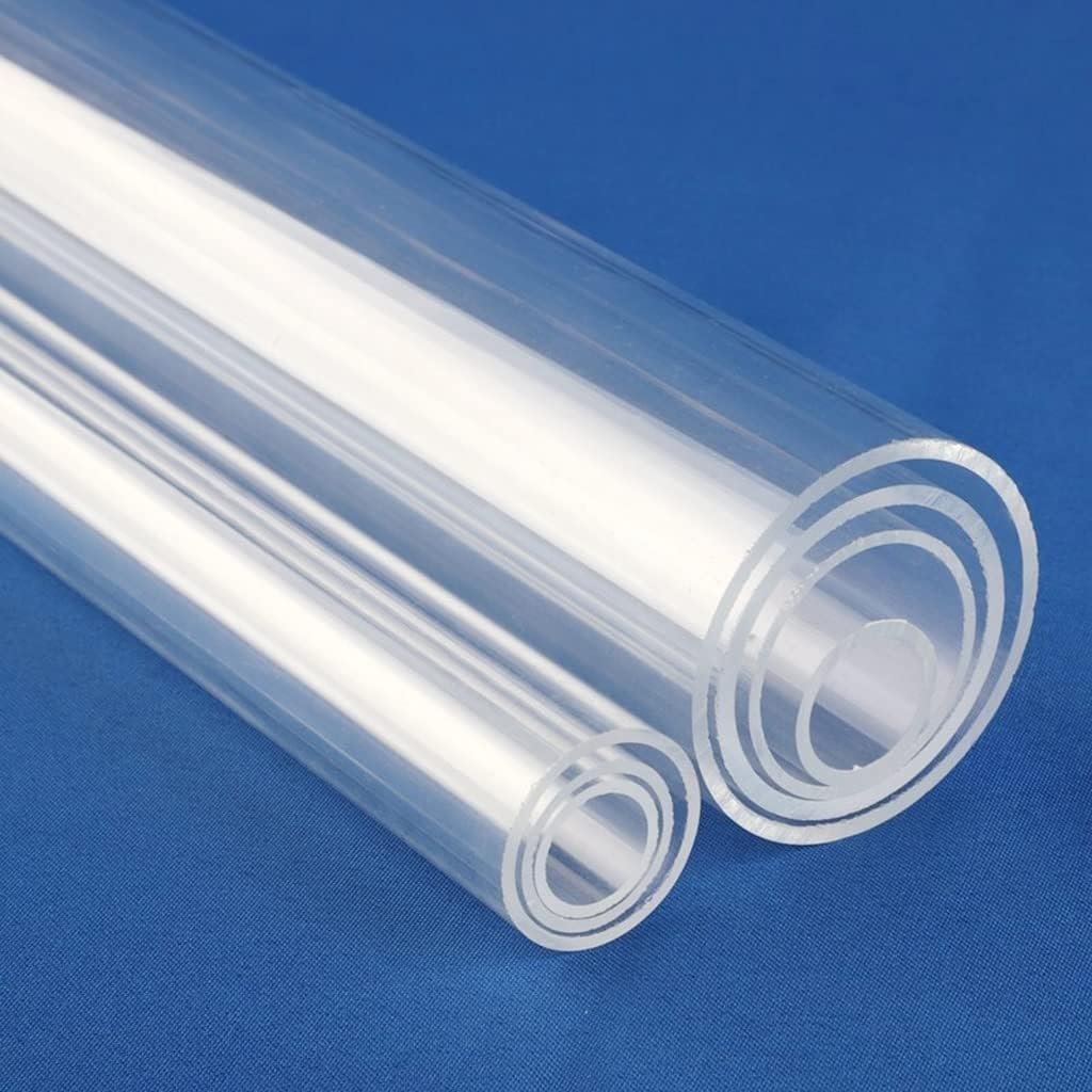 1pc 50cm Clear Acrylic Tube for DIY Projects, Aquarium Drain Pipe, and Garden Water Connectors - OD16~110mm,(50mm)
