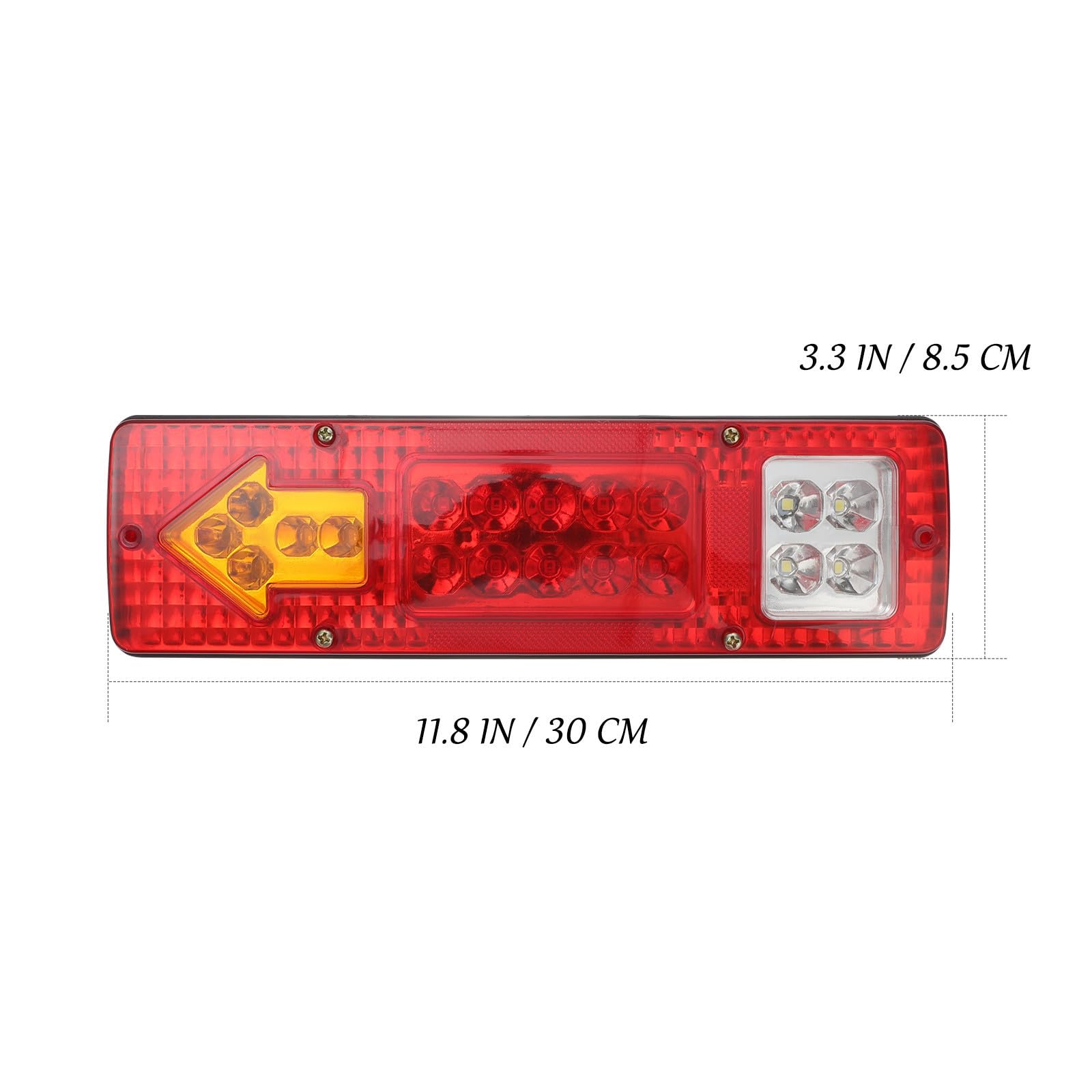 2 Piezas Luces Traseras LED Rojas de 12 V 3 W, Remolque