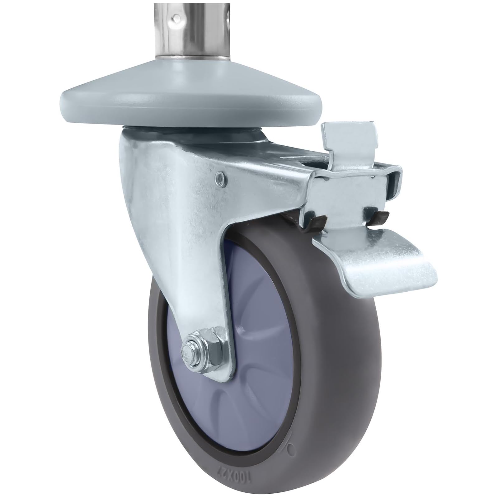 Royal Catering RCSW-6.2 Carro Cocina Carrito de Servicio con Ruedas (3 Estantes, Distancia Entre estantes 28,5 cm, Capacidad 500 kg, Acero Inoxidable)