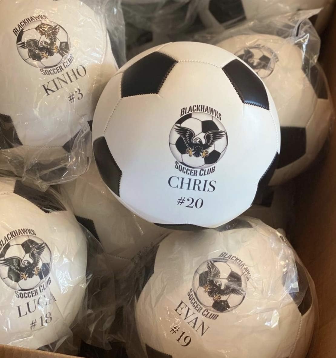 Personalized Custom Full Size 12 Inch Official Size 5 Soccer Ball | Customized Soccer Ball with Name, Photo, or Text | Trophy or Gift for Coach, Son, Boyfriend, Daughter, Dad, Mom or Any Soccer Fan