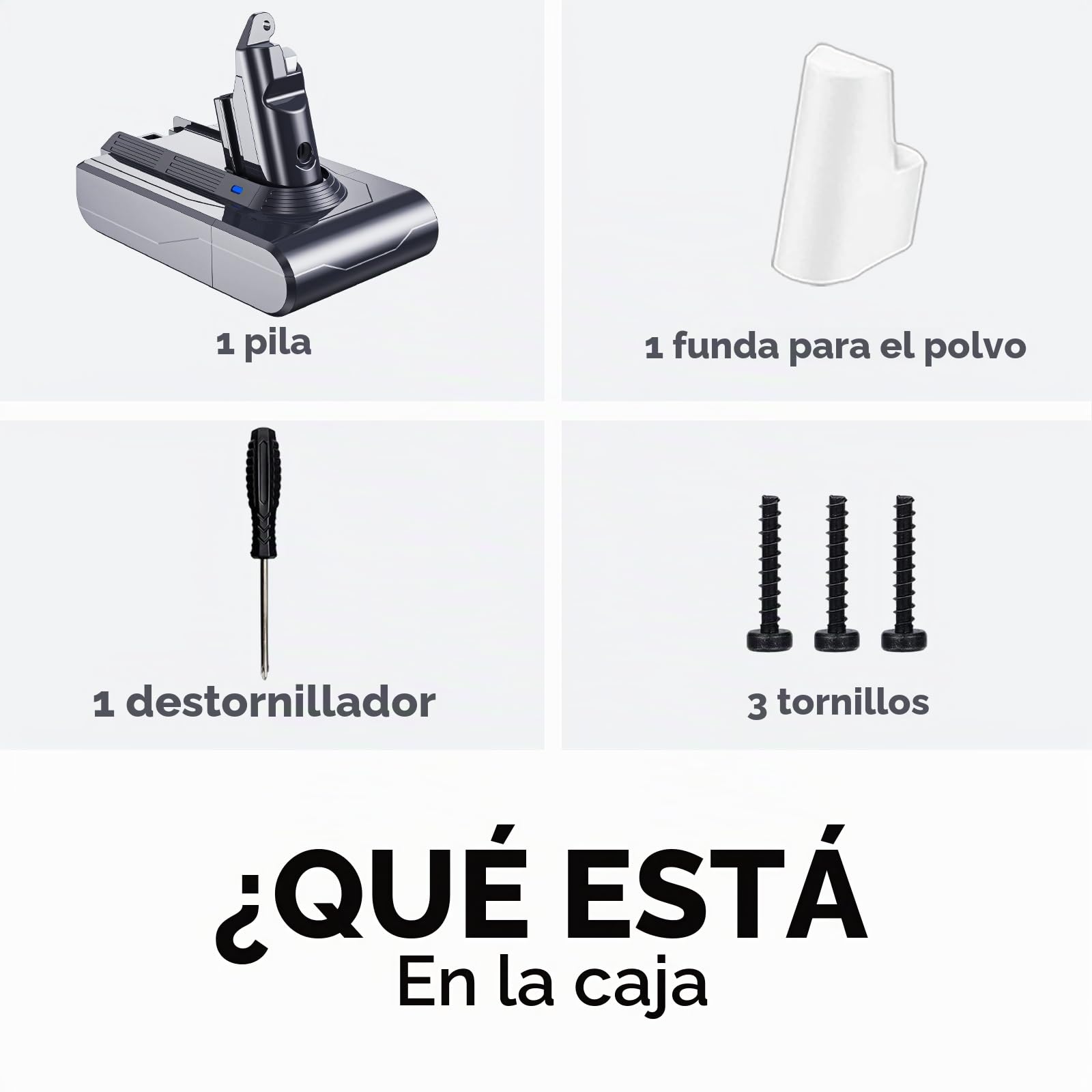 6000mAh Batería para Dyson V6 DC62 DC58 DC59 DC61 DC72 DC74 SV03 SV04 SV05 SV06 SV07 SV09 Animal Fluffy Absolute Motorhead Slim