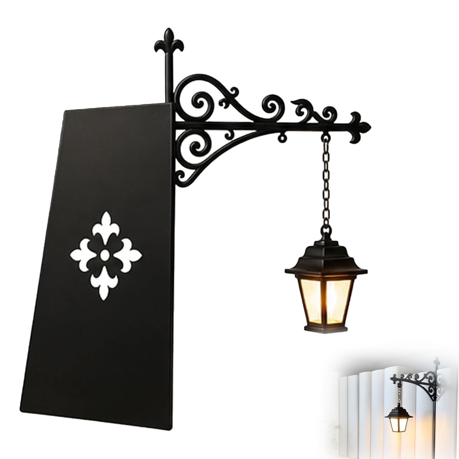 Lkdejrt Library Lantern-Decorative Bookshelf Lighting,Antique Bookshelf Lamp,LED Library Lantern Decorative Lighting,Battery Operated Book Nook Shelf Ornament for Study Reading Corner,for Book Lovers