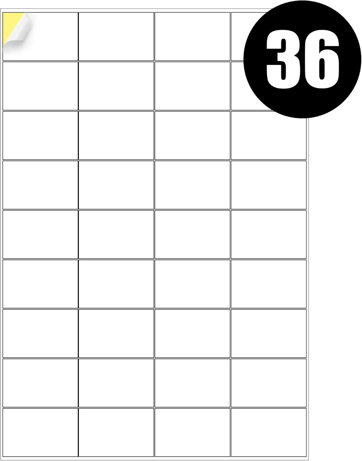 A4 Labels 18 Per Sheet, iSOUL A4 Sticker Paper Labels 63.5 x 46.6 mm, Printable Full Sheet Shipping Address Labels A4 Stickers, Self Adhesive Quick Dry Labels for Inkjet & Laser Printer 100 Pack White