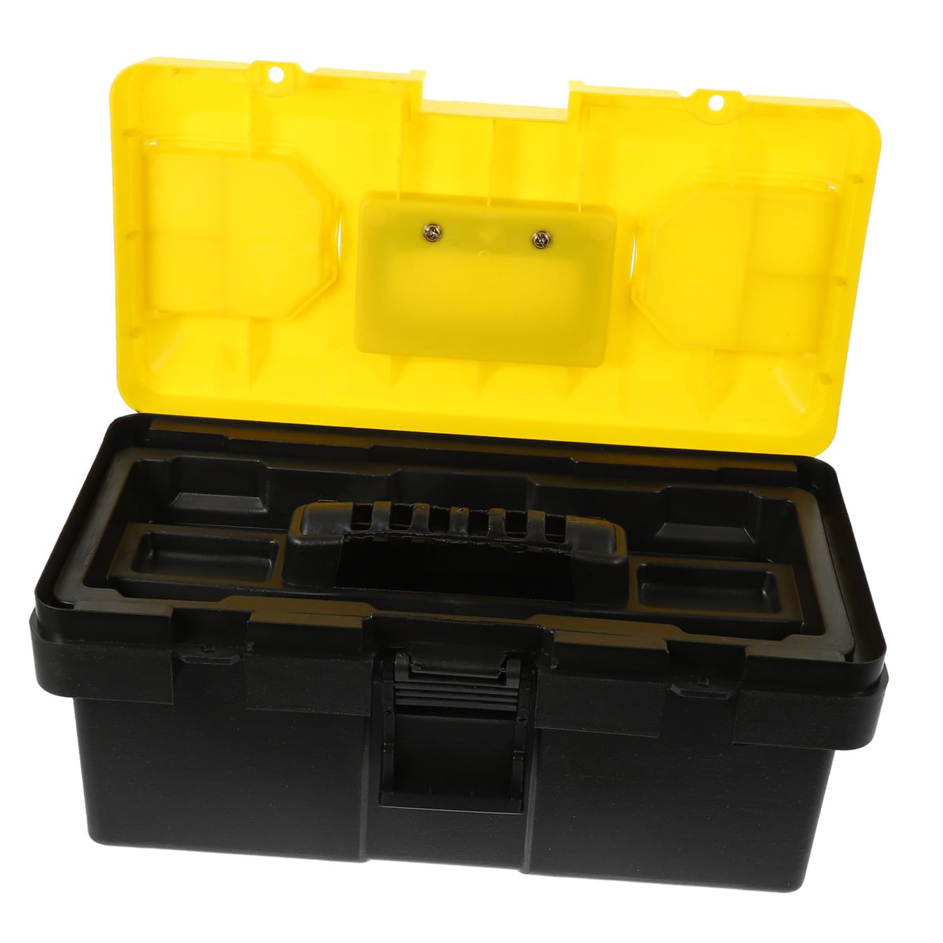 Outanaya Valigia Attrezzi in PP, Capienza Grande, con Cassetto Superiore Removibile e Chiusure Sicure, per Utensili e Utensili Elettrici in Officina e Auto