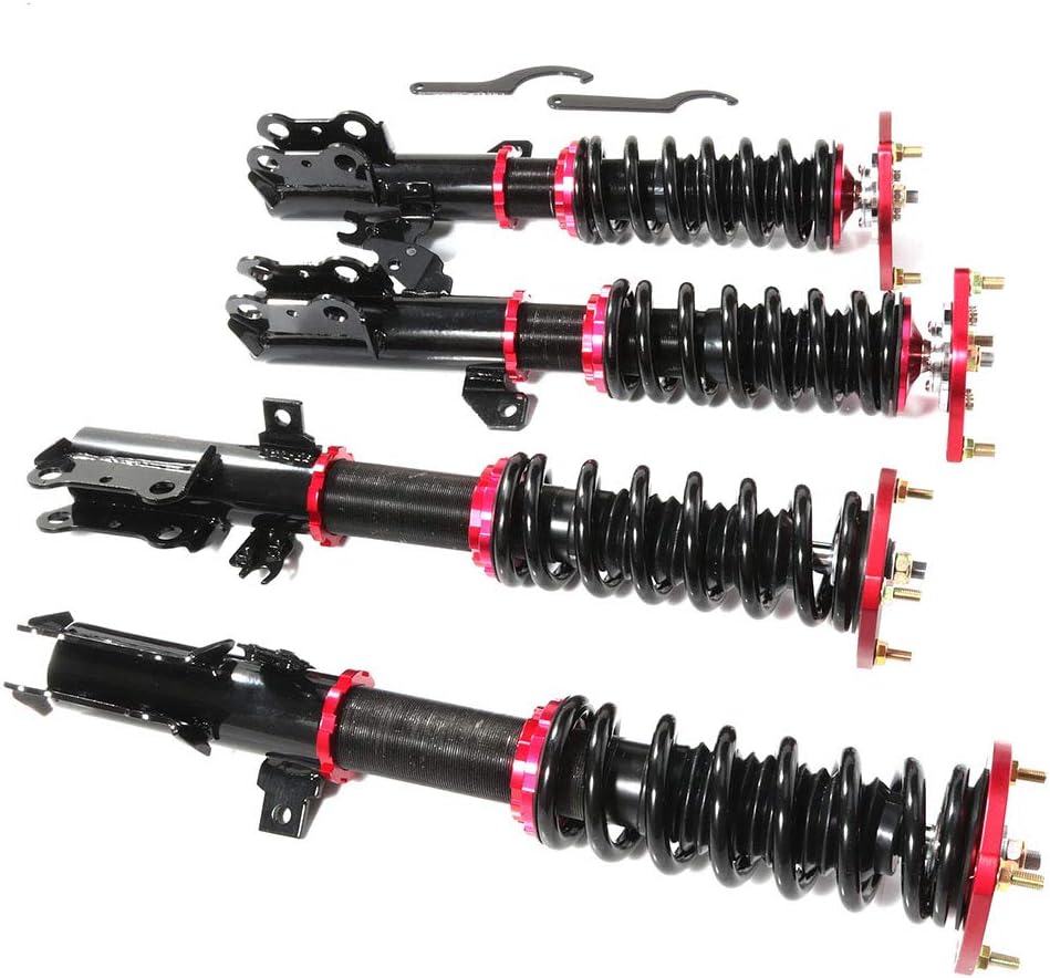 Adjustable Coilover Struts Fit for Lexus ES350 2007-2009 for Toyota Avalon 2006-2011 for Toyota Camry 2007-2011 Coilover Struts Shock Struts Kits Assembly(Red)
