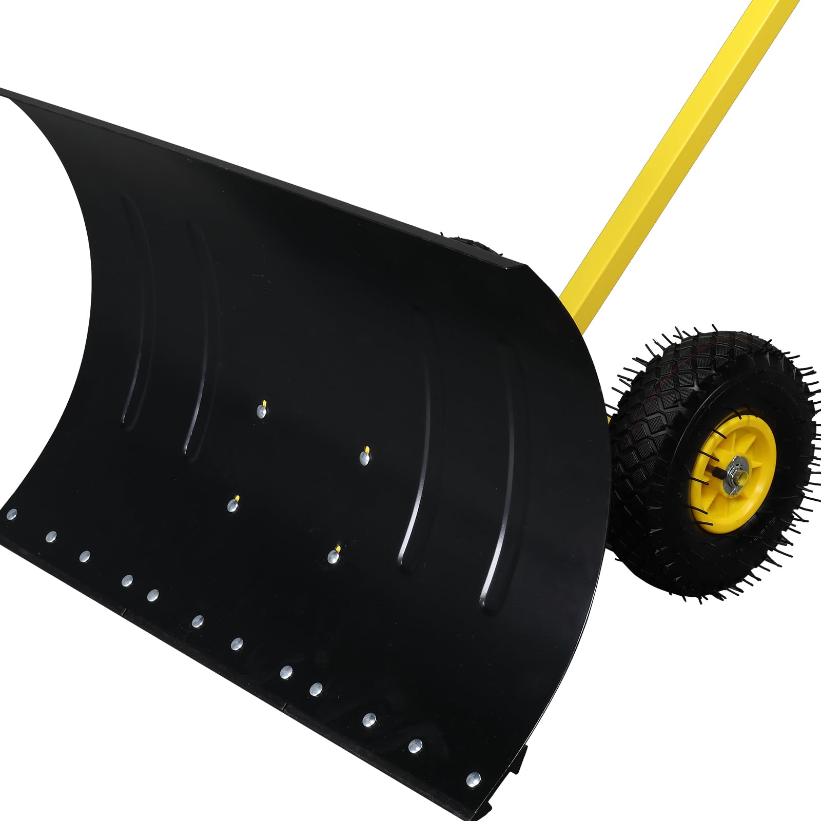29"x18,5" teraz szopa na podjazd, wytrzymała, regulowana kątowo, metalowa, teraz szopa z dużym ostrzem do teraz do usuwania, teraz pchacz do tyłu, teraz pług z kołami, wydajne narzędzie