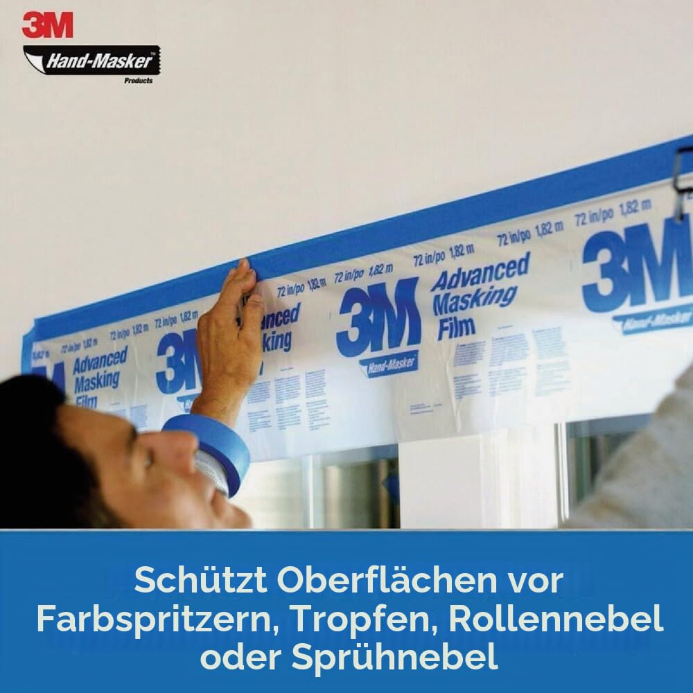 3M Handmasker M3000 Werkzeug zum Abkleben von Folie und Papier, alle Bandbreiten, 1 Spender ohne Klinge
