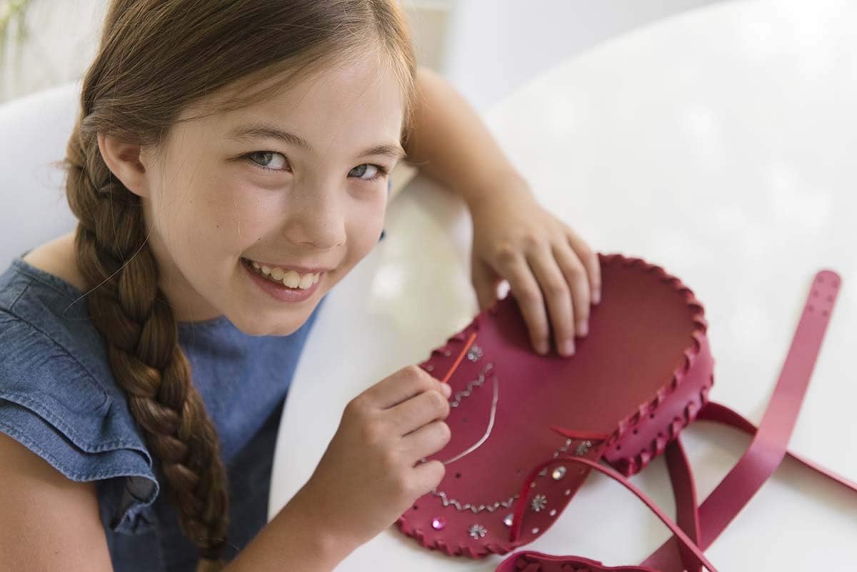 4M Toysmith, Make A Leather Bag Kids Craft Kit : Toys & Games