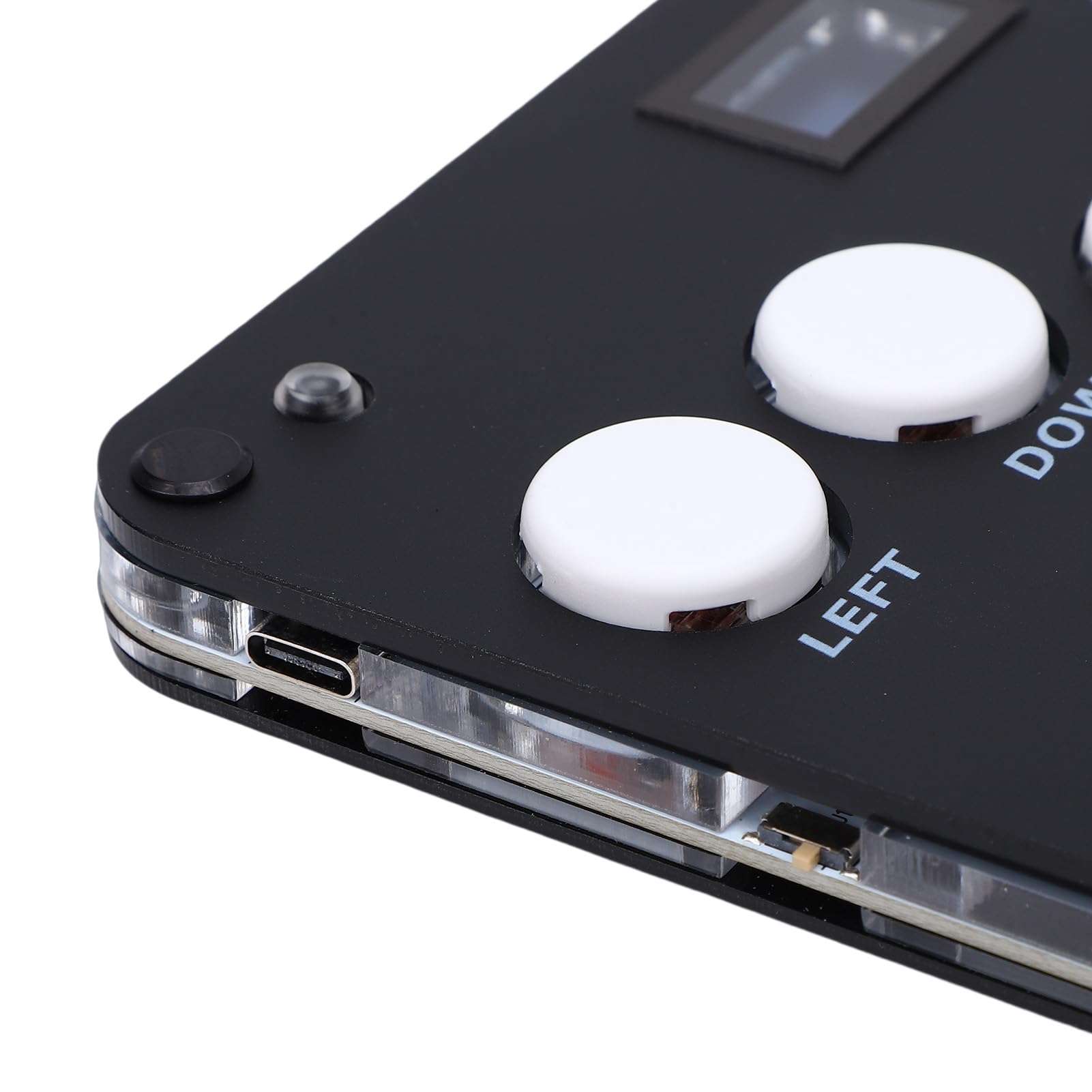 Fabater Kontroler światła RGB Fight Stick z możliwością Wymiany Podczas Pracy, Krótki Czas Oczekiwania dla Konsoli do Gier, Czarny