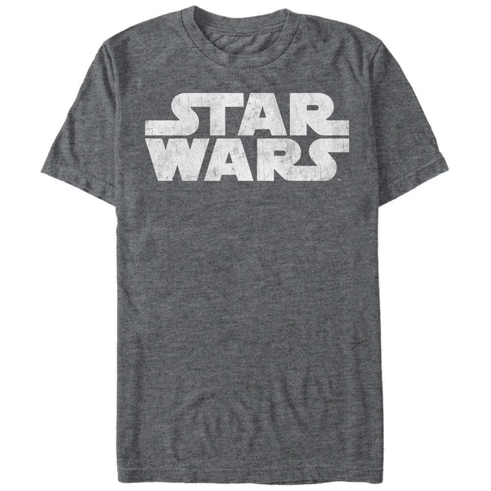 STAR WARS mens Simplest Logo Graphic Long Sleeve TeeShirt