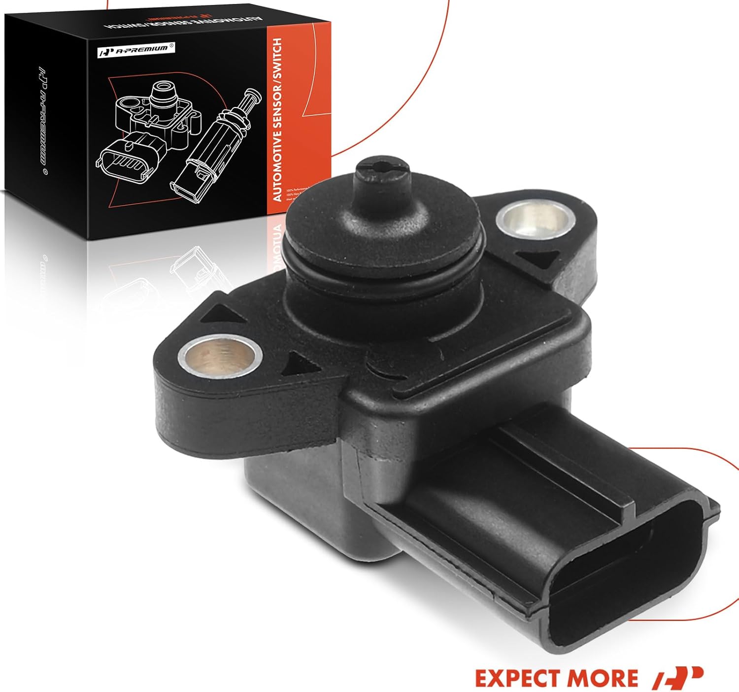A-Premium Manifold Absolute Pressure Map Sensor Compatible with Chevrolet Tracker 2001-2004 Suzuki Aerio 2002-2007 Grand Vitara 2001-2007 XL-7 2002-2009