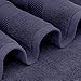 White Classic Luxury Bath Towels Set of 4 Large - 700 GSM Cotton Ultra Soft Bath Towels 27x54 | Highly Absorbent and Quick Dry | Hotel Towels for Bathroom Luxury, Plush Shower Towels, Navy