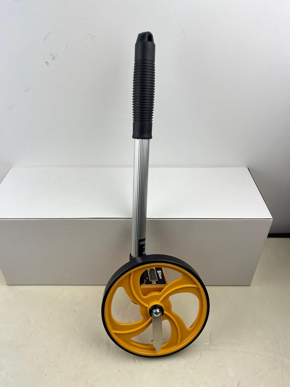 6 Inch Measuring Wheel in Feet with Canvas Bag - Telescopic Folding Distance Roller Up to 10,000Ft, ±0.3% High Accuracy, Mechanical One-Key Reset for Construction, Landscaping & Surveying