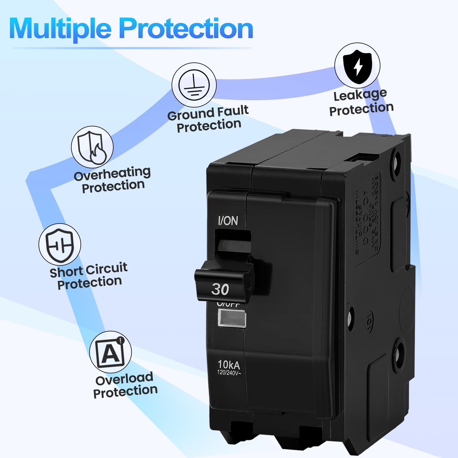 30Amp 2-Pole Circuit Breaker for QO230CP,Compatible with SD QO Load Center, CSED, and NQOD Distribution Panels,120/240 V,10kA — Amazon image 5