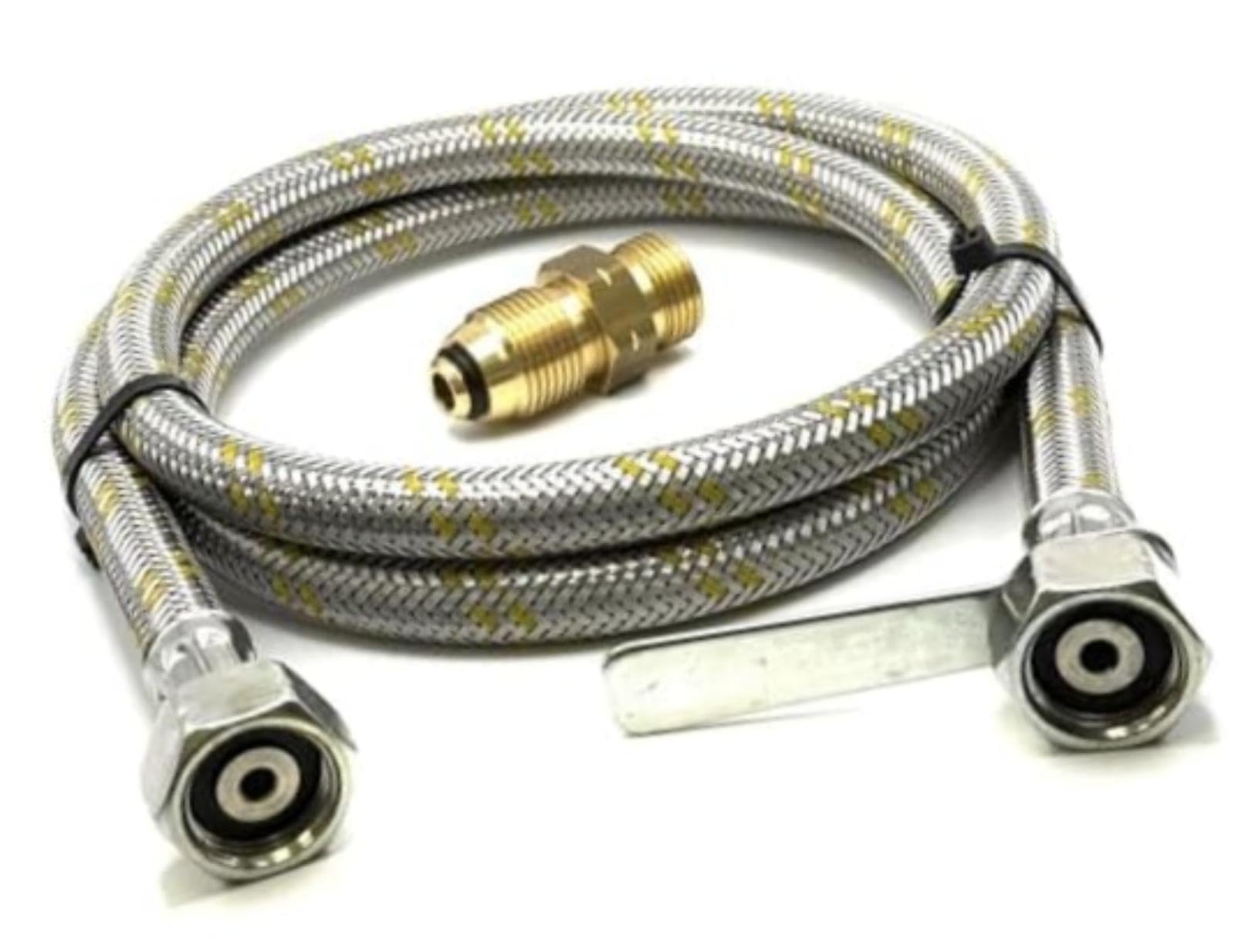 Zestaw węża do napełniania propanem butanem Lpg, 1,5 m, dla 0,880 Pol Lh męski na 21,8 mm żeński wzmocniony pigtail, dla nas, Australia, Belgia elastyczna rura wydechowa