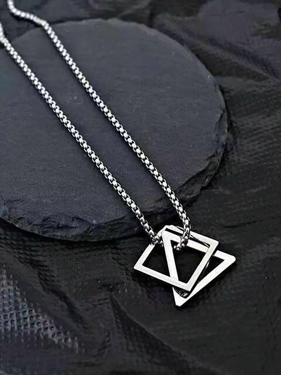 幾何学模様のネックレス 角型幾何学ネックレス | 青い鳥停留所