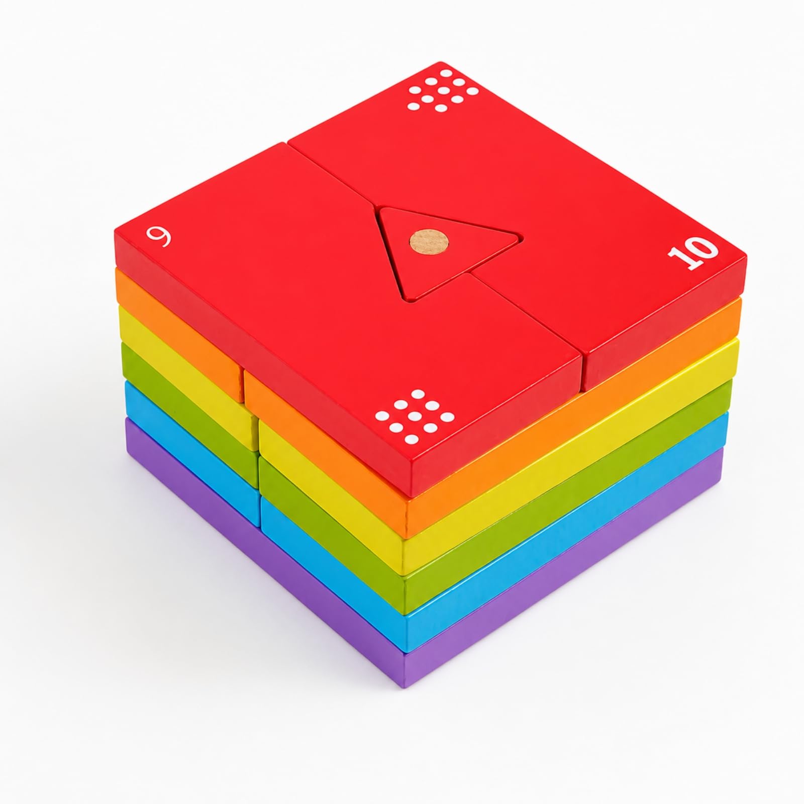 Stapel- und spiel handlich geometrisches Steckspiel aus bunt Steckspiel für Vorschul, Vorschule, Eltern-Kind-Aktivitäten