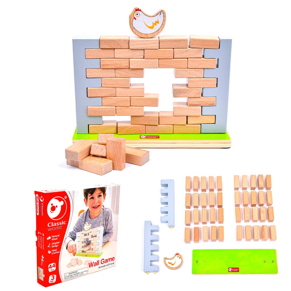 Buy Classic World Wooden Pick a Brick Stacking Tumble Tower Jenga
